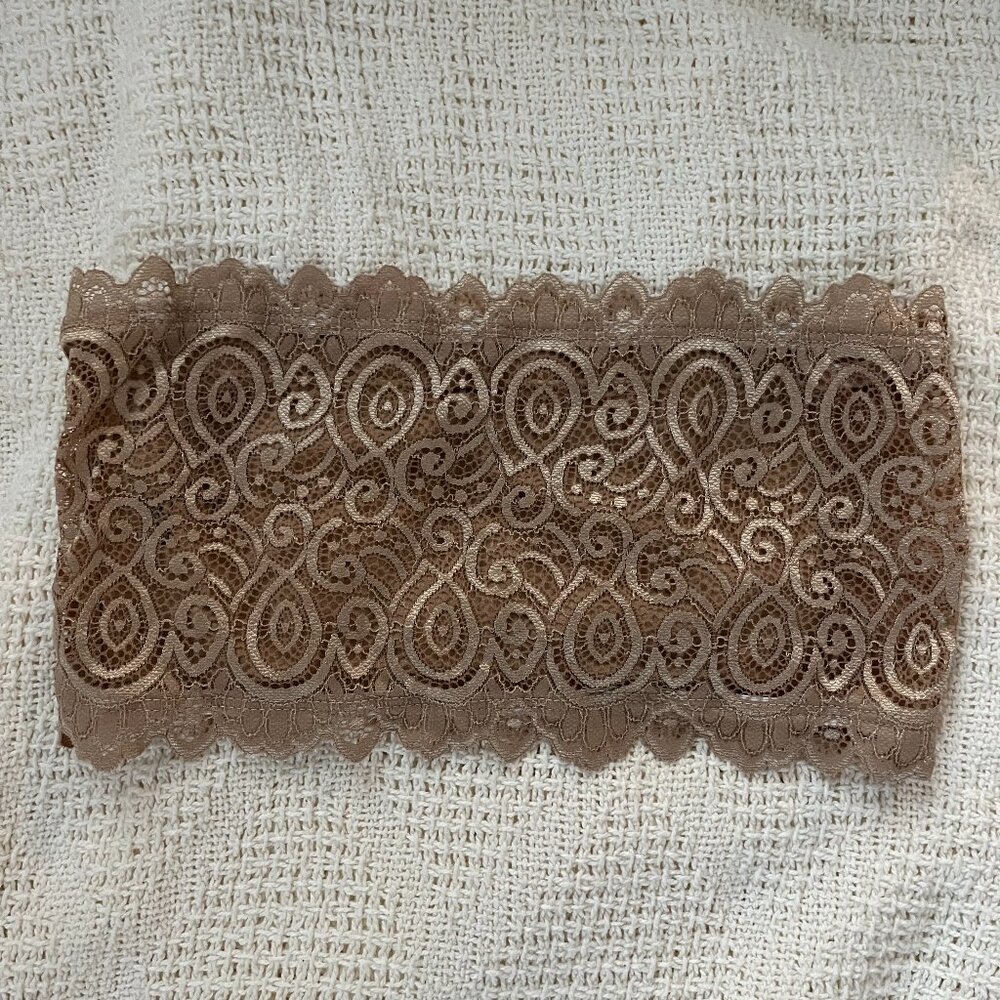 Free People Tan Lace Bandeau Bra